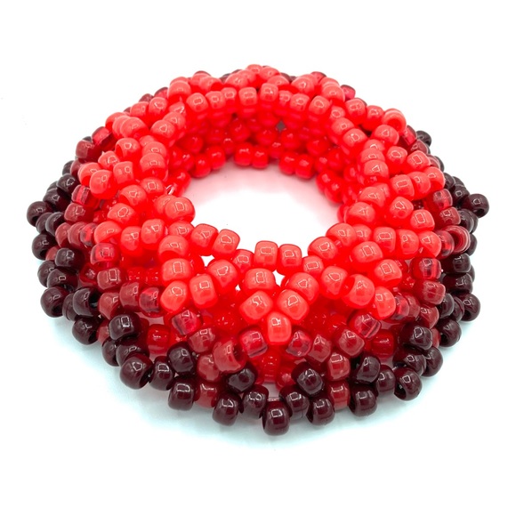 ❌SOLD❌ 🌋 “Volcano Lava” Kandi Cuff - Picture 2 of 3